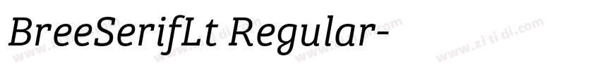 BreeSerifLt Regular字体转换